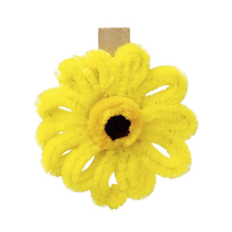 東京リボン クリップモールフラワー 92935 6cm×6cm #102 イエロー 1袋（ご注文単位1袋）【直送品】