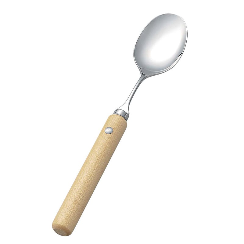 木製 丸 ハンドル スプーン 大(R-7) 1個(ご注文単位1個)【直送品】