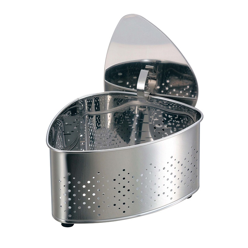 抗菌ステンレス 圧縮蓋付 三角コーナー CK-115 1個(ご注文単位1個)【直送品】