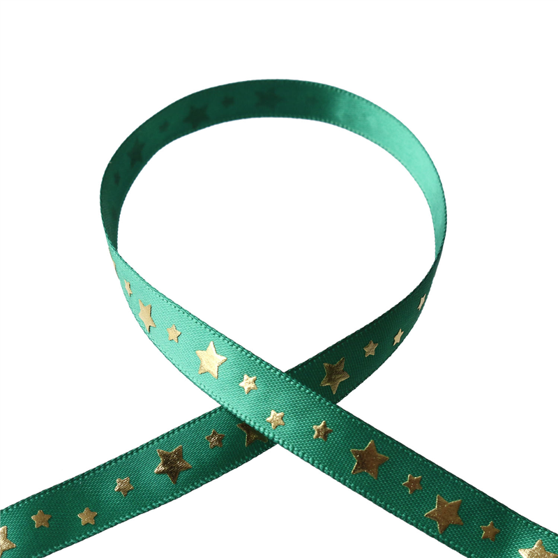 Blanc de コア リボン スタープリントサテン No.3514-91 10mm×10m 1巻（ご注文単位1巻）【直送品】