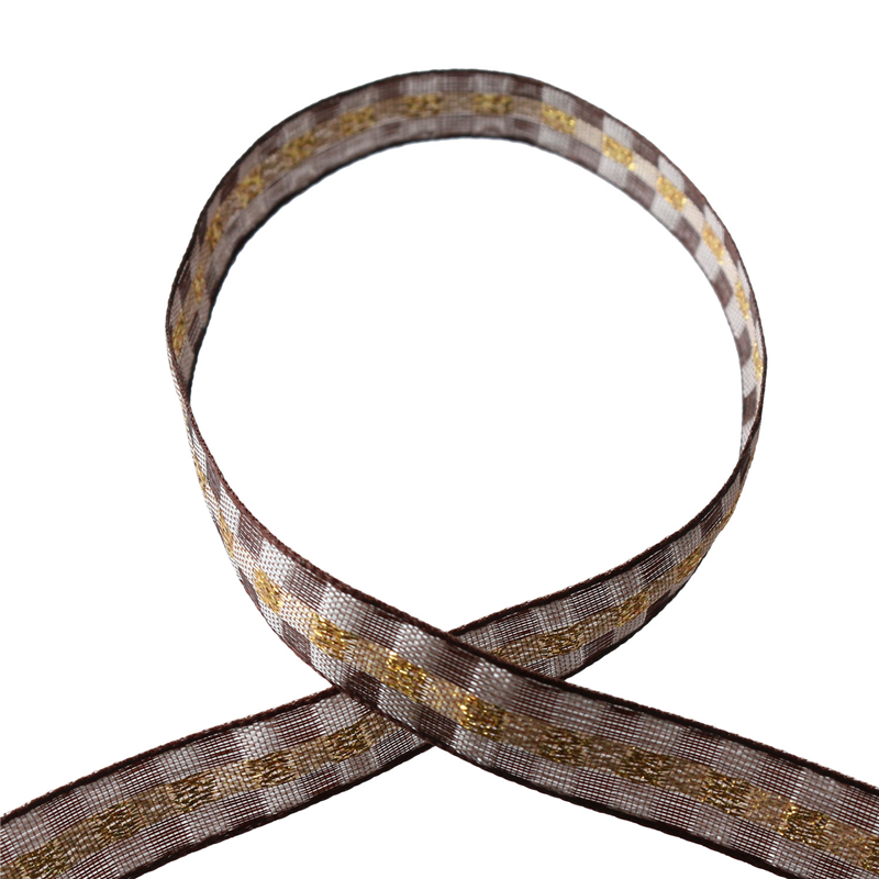 Blanc de コア リボン クリスタルチェック No.1010-45 10mm×15m 1巻(ご注文単位1巻)【直送品】