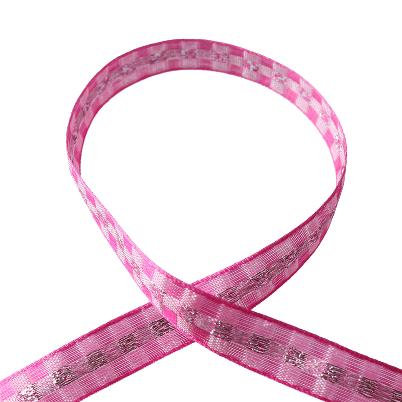 Blanc de コア リボン クリスタルチェック No.1010-52 10mm×15m 1巻(ご注文単位1巻)【直送品】