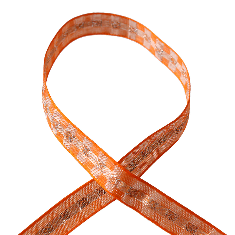 Blanc de コア リボン クリスタルチェック No.1010-88 10mm×15m 1巻(ご注文単位1巻)【直送品】