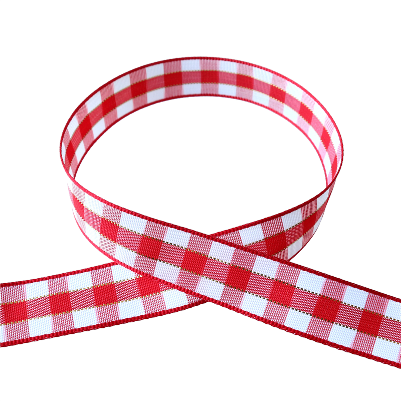 Blanc de コア チェックリボン No.1830-1 15mm×10m 1巻（ご注文単位1巻）【直送品】