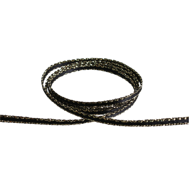 Blanc de コア リボン エッジラメサテン No.2903-25 3mm×30m 1巻（ご注文単位1巻）【直送品】