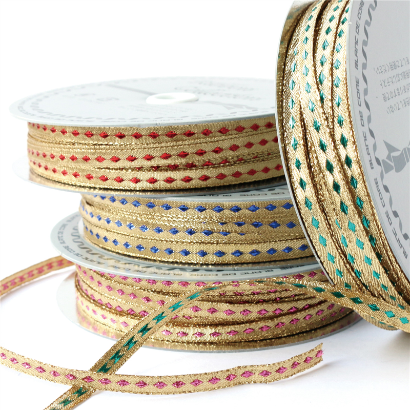 Blanc de コア リボン ダイヤメタリック No.3810-52 5mm×30m 1巻(ご注文単位1巻)【直送品】