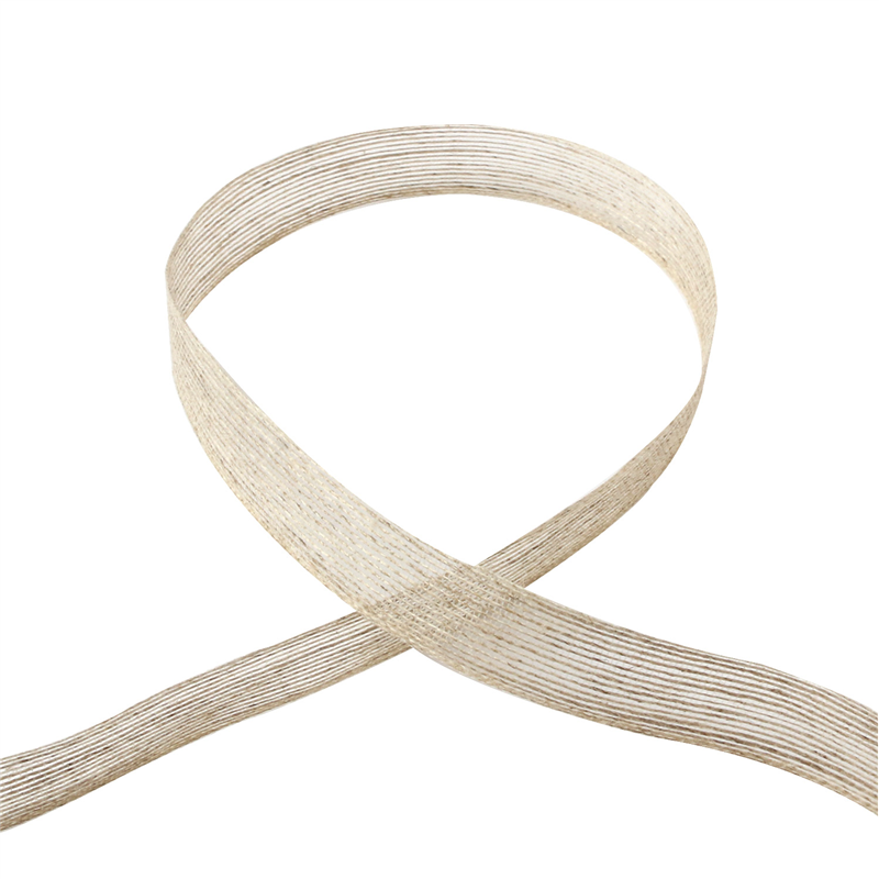 小西リボン リネンラインリボン 12mm巾×20m巻 ベージュ KR3760-12-00 1巻（ご注文単位1巻）【直送品】