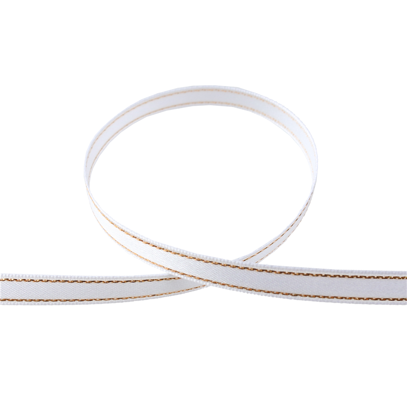 Blanc de コア リボン サイドメタリックサテン No.2900-11 6mm×15m 1巻（ご注文単位1巻）【直送品】