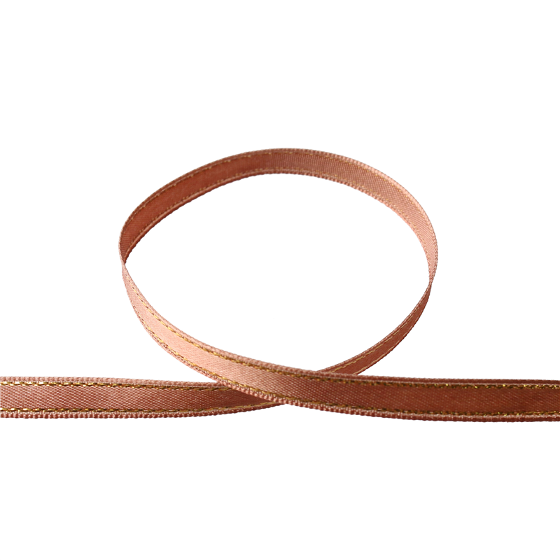 Blanc de コア リボン サイドメタリックサテン No.2900-42 6mm×15m 1巻（ご注文単位1巻）【直送品】