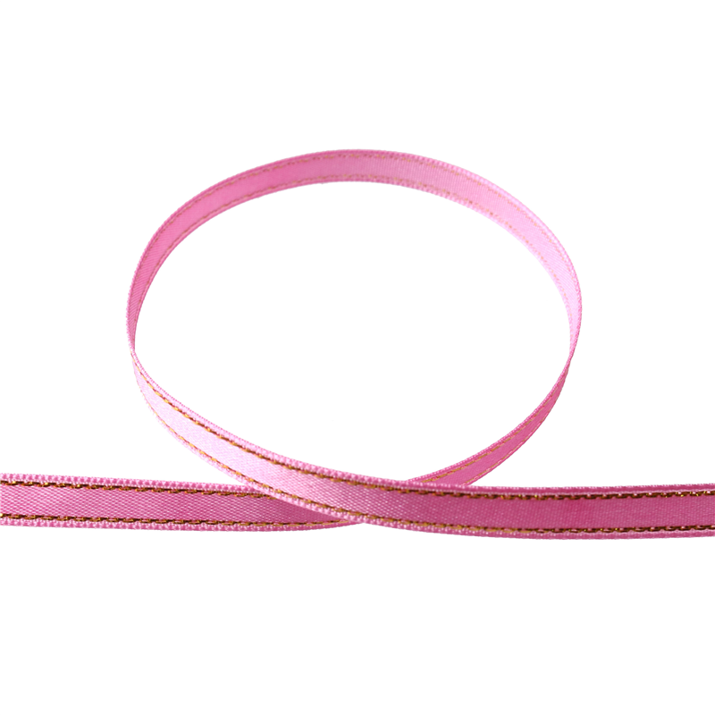 Blanc de コア リボン サイドメタリックサテン No.2900-52 6mm×15m 1巻（ご注文単位1巻）【直送品】