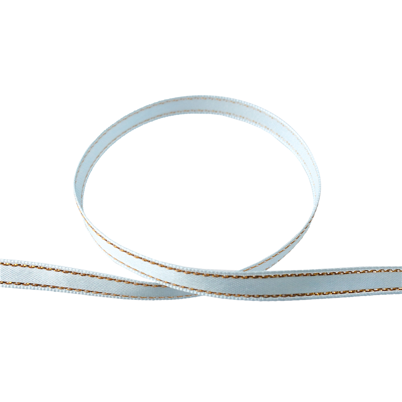 Blanc de コア リボン サイドメタリックサテン No.2900-62 6mm×15m 1巻（ご注文単位1巻）【直送品】