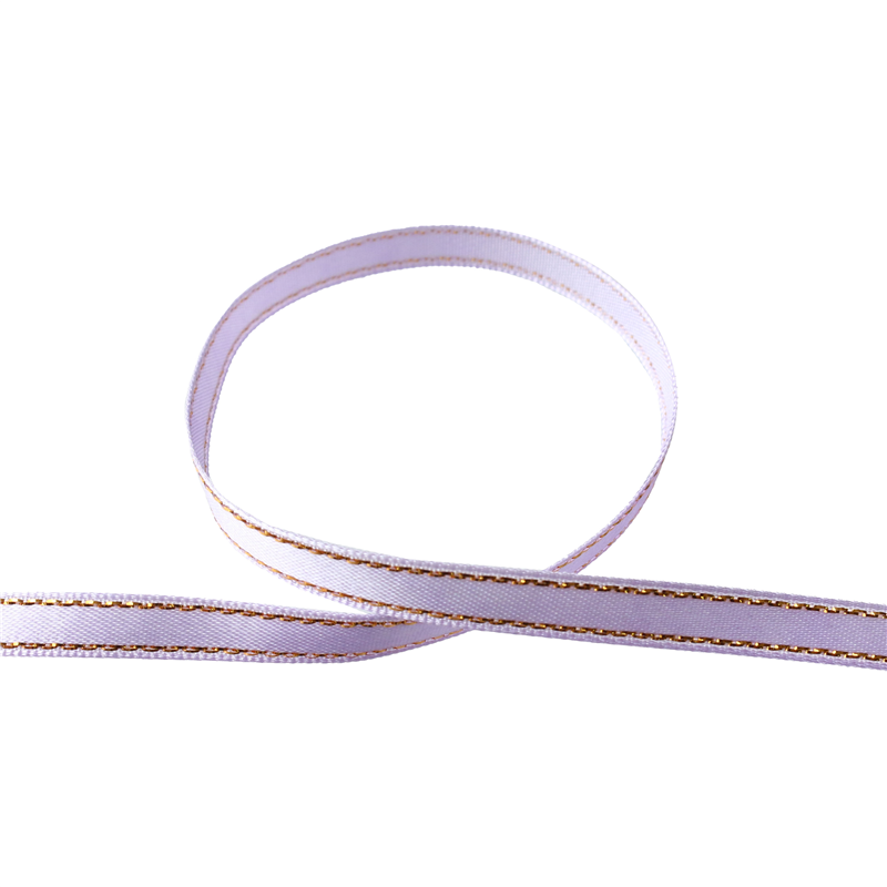 Blanc de コア リボン サイドメタリックサテン No.2900-64 6mm×15m 1巻（ご注文単位1巻）【直送品】