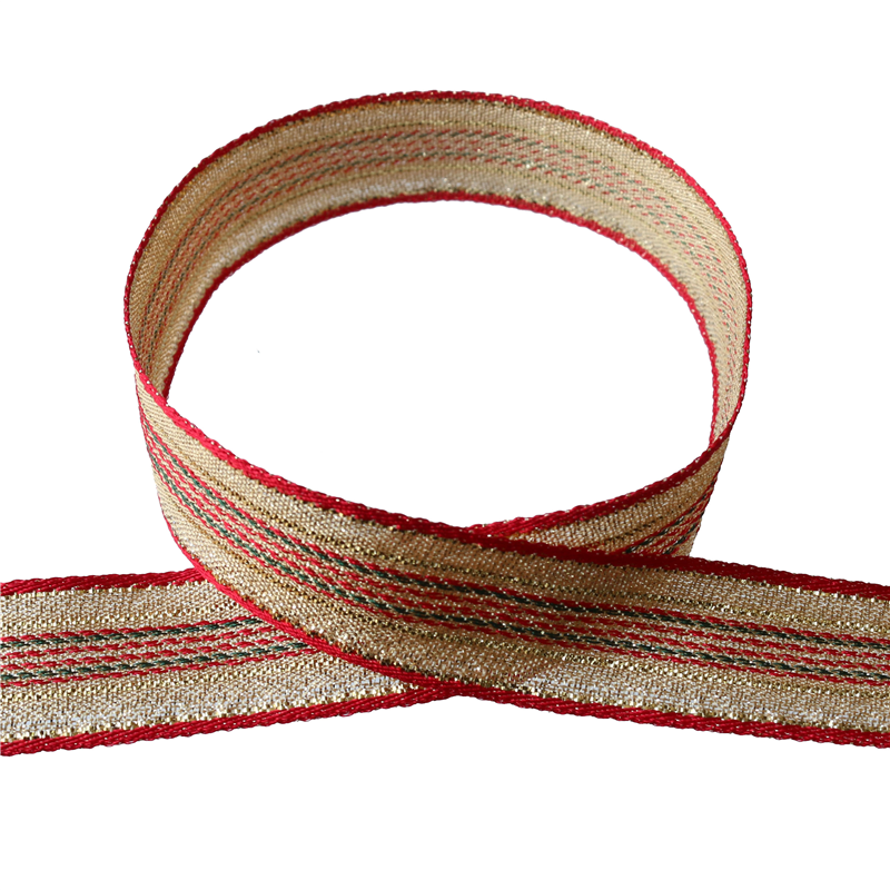 Blanc de コア リボン ゴールドライン No.3190-37 15mm×15m 1巻（ご注文単位1巻）【直送品】