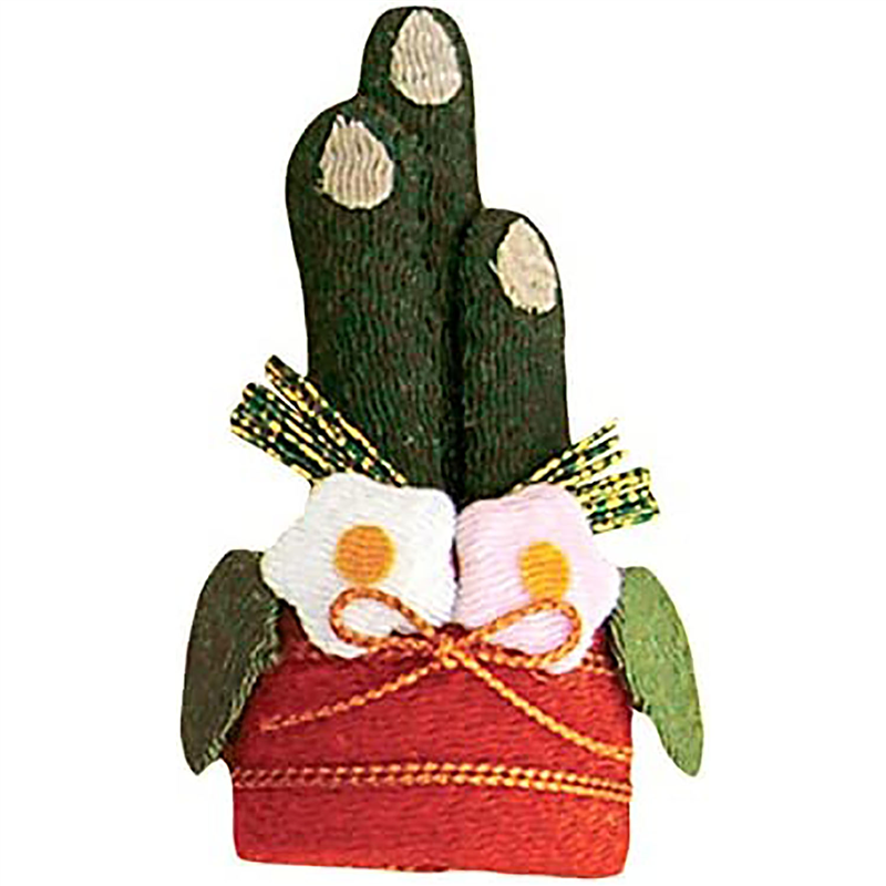 小西リボン ちりめんパーツ 門松 W5×H7.5×D1.5cm KR-F100 手芸・ハンドメイド用品 1袋（ご注文単位1袋）【直送品】