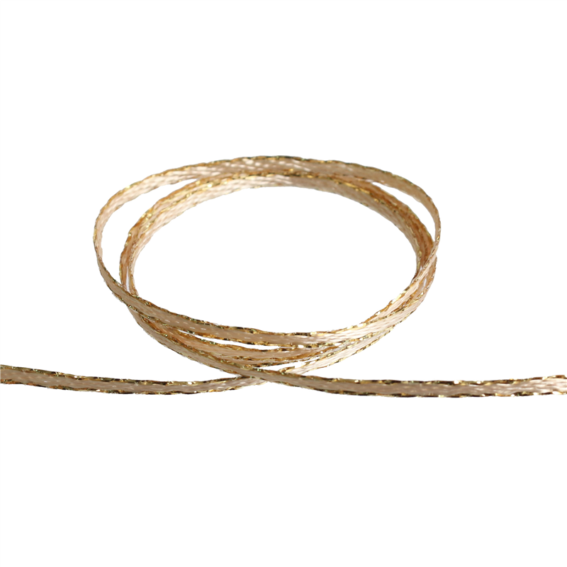 Blanc de コア リボン 2MMエッジメタリック No.3702-12 2mm×30m 1巻（ご注文単位1巻）【直送品】