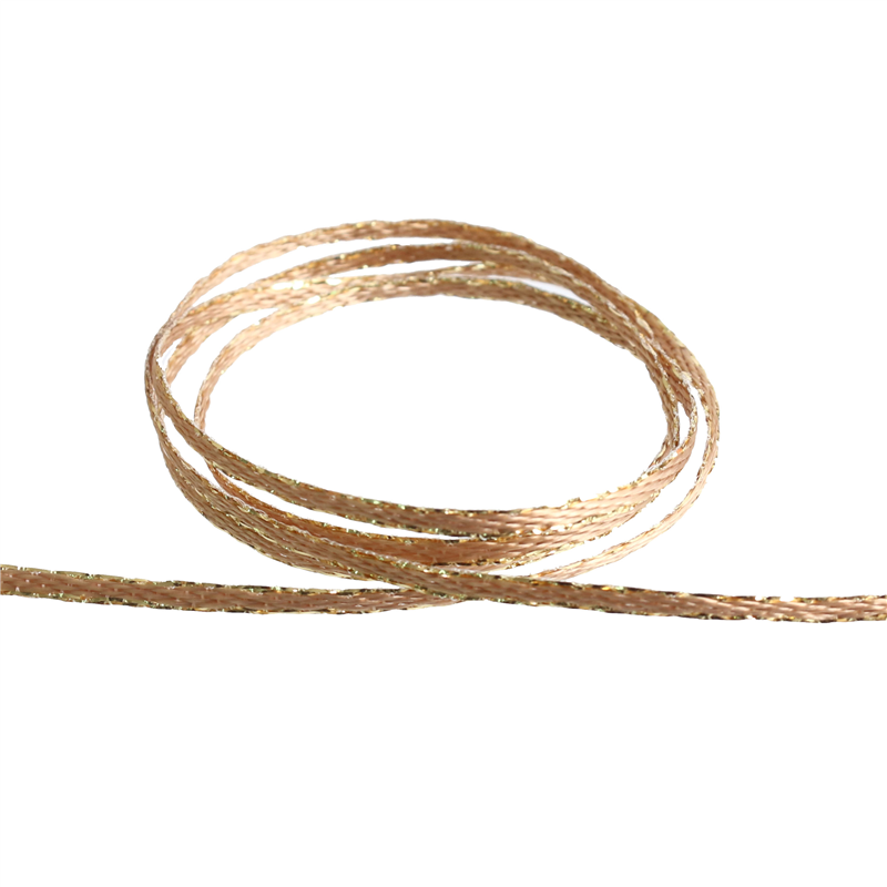 Blanc de コア リボン 2MMエッジメタリック No.3702-40 2mm×30m 1巻（ご注文単位1巻）【直送品】