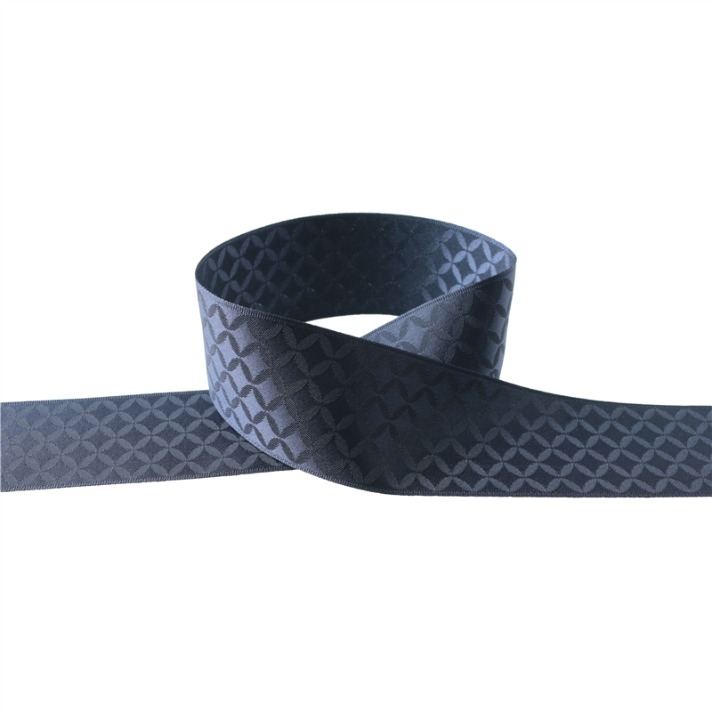 小西リボン 和柄リボン ロマン調 七宝柄 36mm×5m巻 ネイビー KR7200-36-77 1巻（ご注文単位1巻）【直送品】