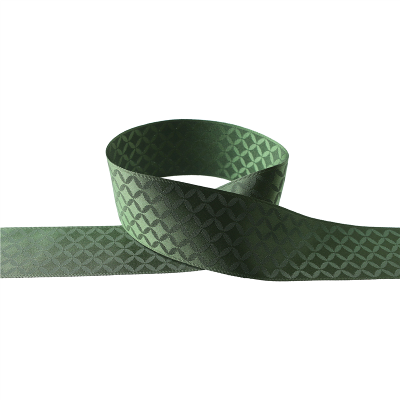 小西リボン 和柄リボン ロマン調 七宝柄 36mm×5m巻 グリーン KR7200-36-92 1巻（ご注文単位1巻）【直送品】