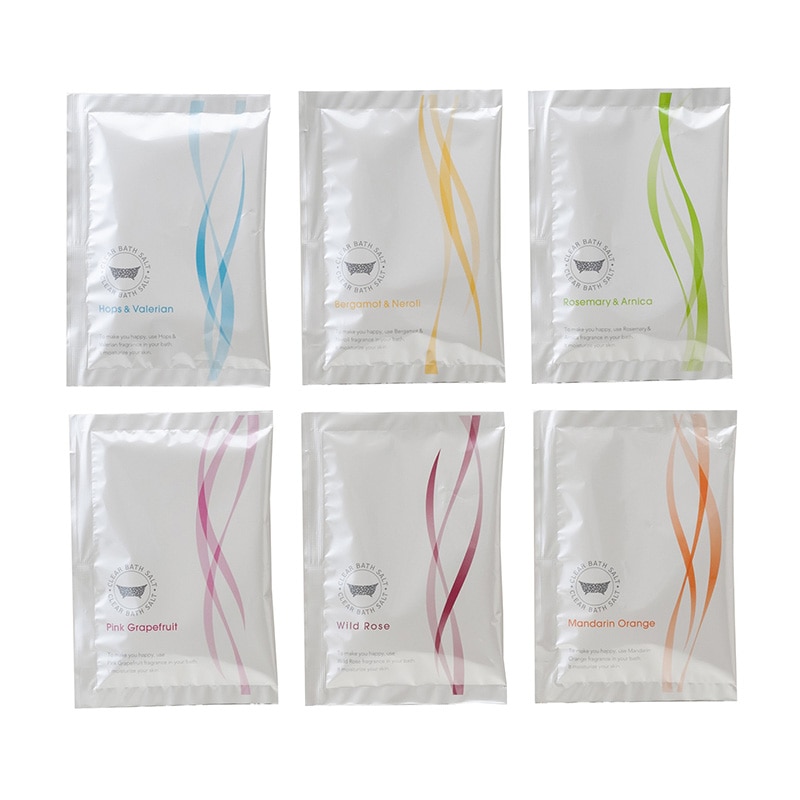 入浴剤　クリア・バスソルト 30g　6種アソート  600個/箱（ご注文単位1箱）【直送品】