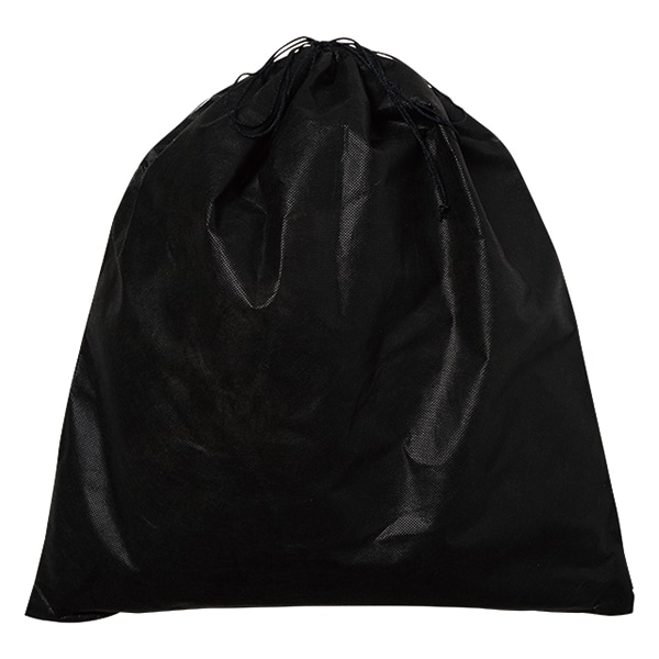 エーワン 不織布インナー巾着 L 黒 KW0004NR00 50枚/束（ご注文単位2束）【直送品】