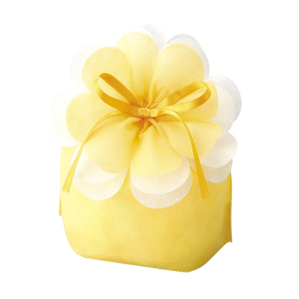 エーワン 不織布袋 ブルーミング巾着 小 イエロー LP0070NL00 20枚/束（ご注文単位1束）【直送品】