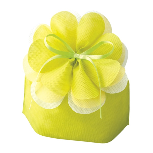 エーワン 不織布袋 ブルーミング巾着 大 マスカットグリーン LP0071NJ00 20枚/束(ご注文単位1束)【直送品】