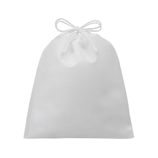 エーワン 不織布袋 巾着ポーチ SS 白 LP0105AC00 50枚/束(ご注文単位2束)【直送品】