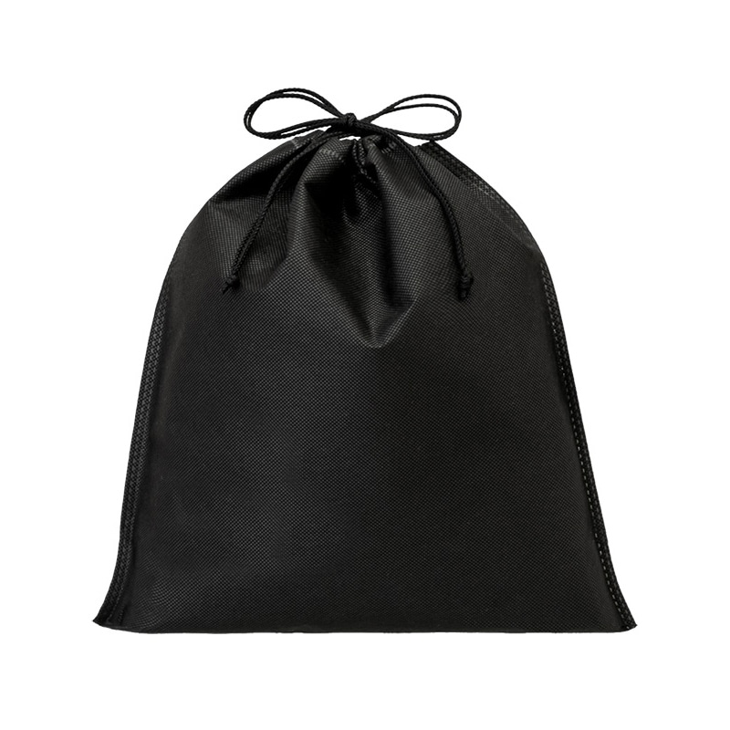 エーワン 不織布袋 巾着ポーチ S 黒 LP0106AB00 50枚/束(ご注文単位2束)【直送品】