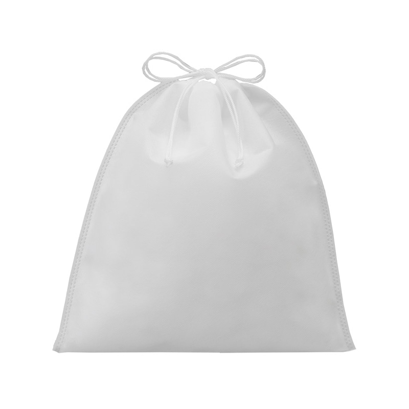 エーワン 不織布袋 巾着ポーチ S 白 LP0106AC00 50枚/束(ご注文単位2束)【直送品】