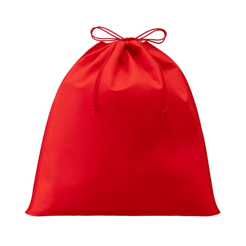 エーワン 不織布袋 巾着ポーチ M 赤 LP0107AL00 50枚/束(ご注文単位2束)【直送品】