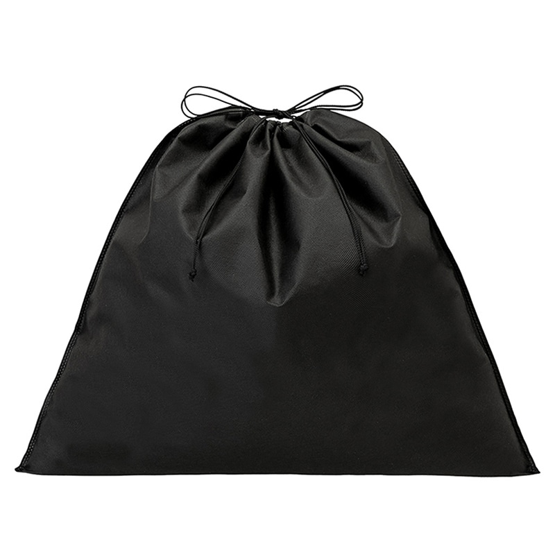 エーワン 不織布袋 巾着ポーチ LL 黒 LP0109AB00 50枚/束(ご注文単位2束)【直送品】