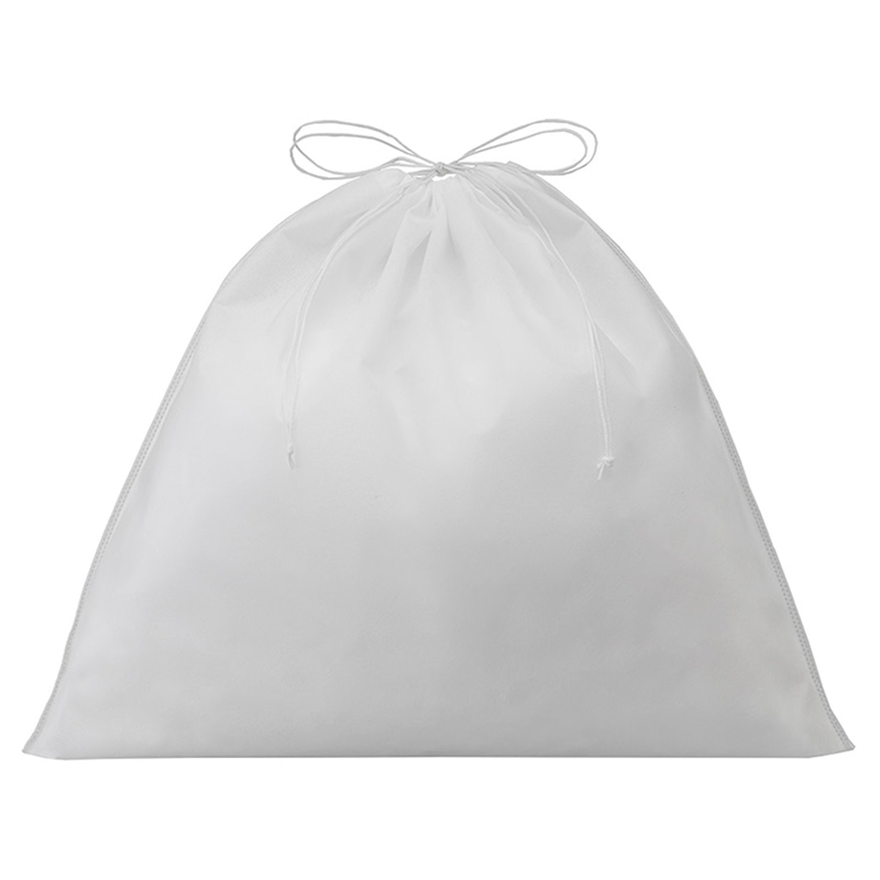 エーワン 不織布袋 巾着ポーチ LL 白 LP0109AC00 50枚/束(ご注文単位2束)【直送品】