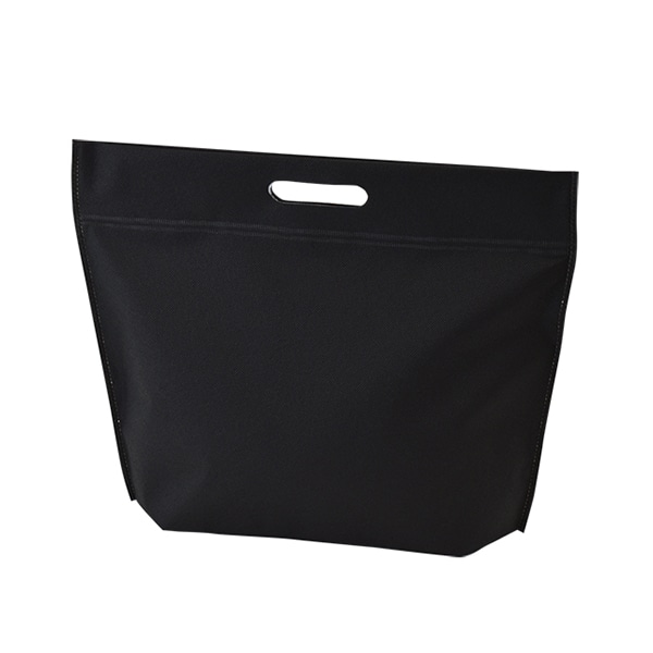 エーワン 不織布保冷袋 カラークールチャックシール 小判抜き 大 黒 LC0628SB00 50枚/束（ご注文単位4束）【直送品】