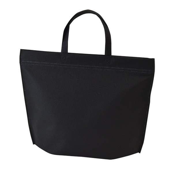 エーワン 不織布保冷袋 カラークールチャックシール トート 大 黒 LC0630SB00 50枚/束(ご注文単位4束)【直送品】