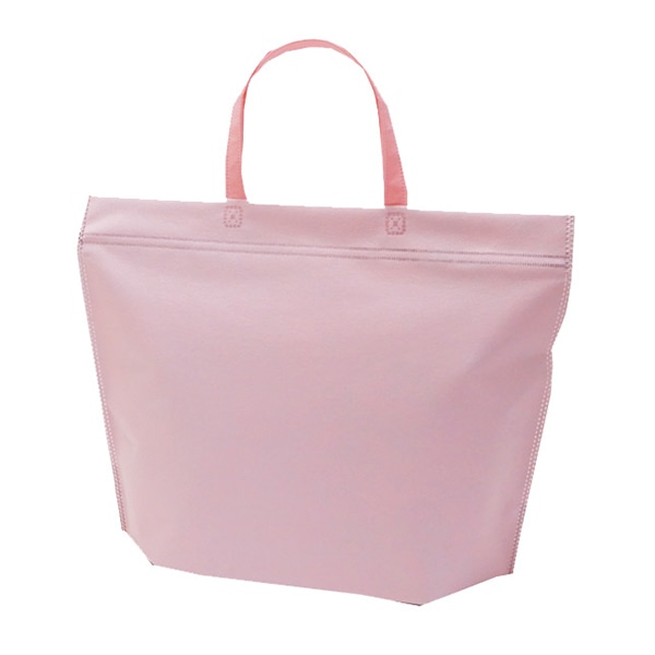 エーワン 不織布保冷袋 カラークールチャックシール トート 大 ライトピンク LC0630SI00 50枚/束(ご注文単位4束)【直送品】