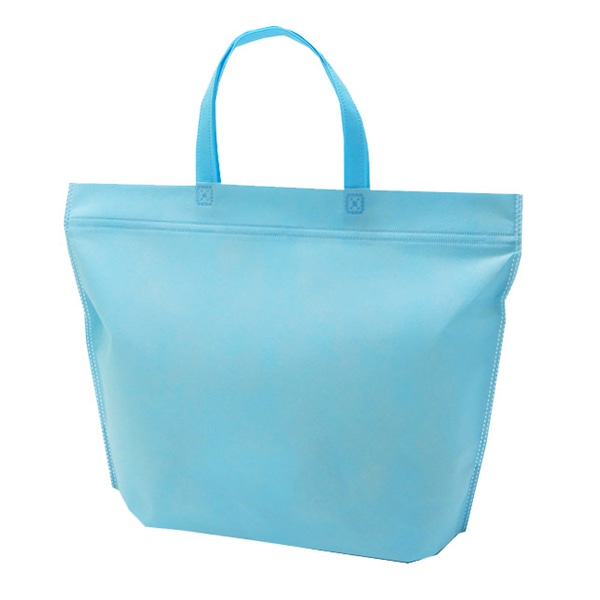エーワン 不織布保冷袋 カラークールチャックシール トート 大 パステルブルー LC0630SJ00 50枚/束(ご注文単位4束)【直送品】