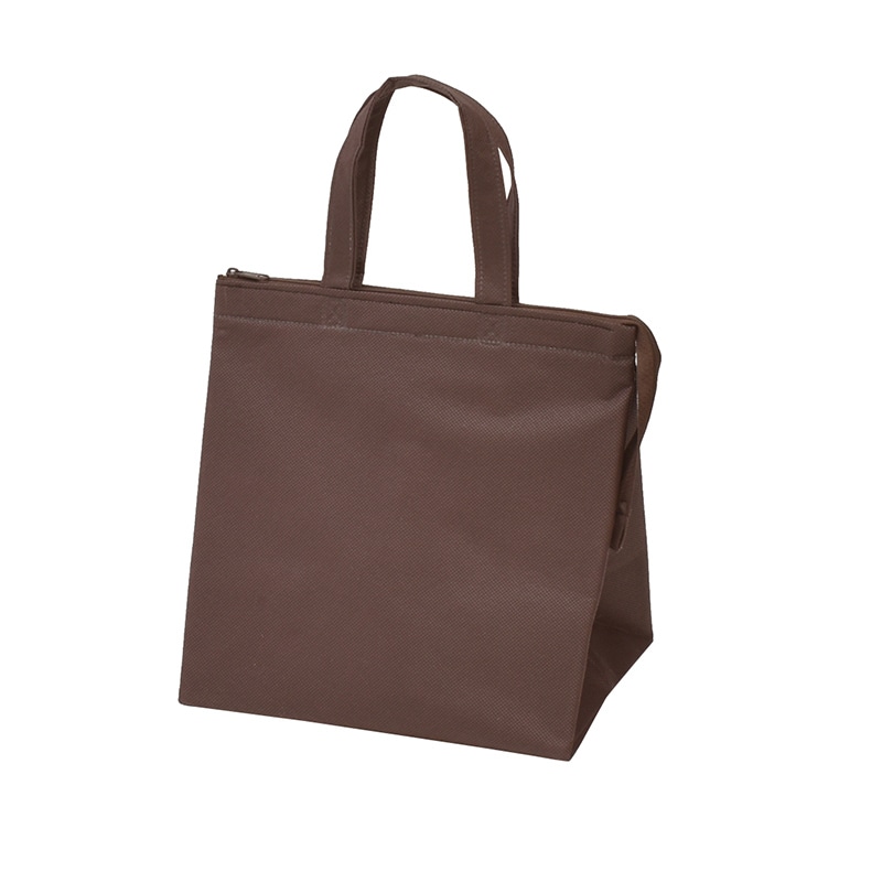 エーワン 不織布保冷袋 カラークールベーシック 小 ブラウン LC0661NG00 50枚/束(ご注文単位2束)【直送品】