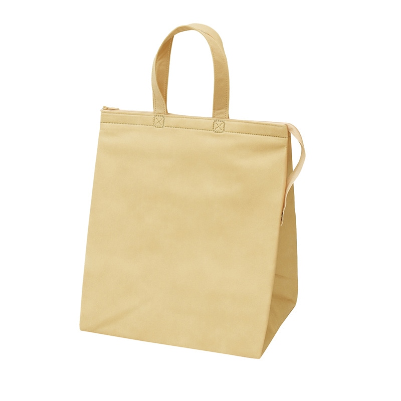 エーワン 不織布保冷袋 カラークールベーシック 大 ベージュ LC0663NE00 25枚/束(ご注文単位4束)【直送品】