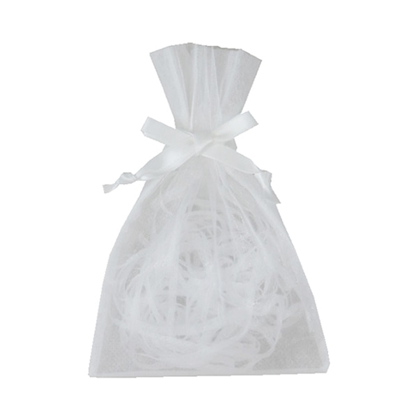 エーワン 不織布平袋 デュオ巾着 S1 白 LS0701AB00 20枚/束（ご注文単位1束）【直送品】