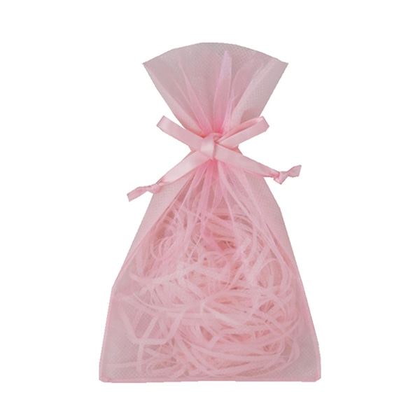 エーワン 不織布平袋 デュオ巾着 S2 ピンク LS0702AD00 20枚/束（ご注文単位1束）【直送品】