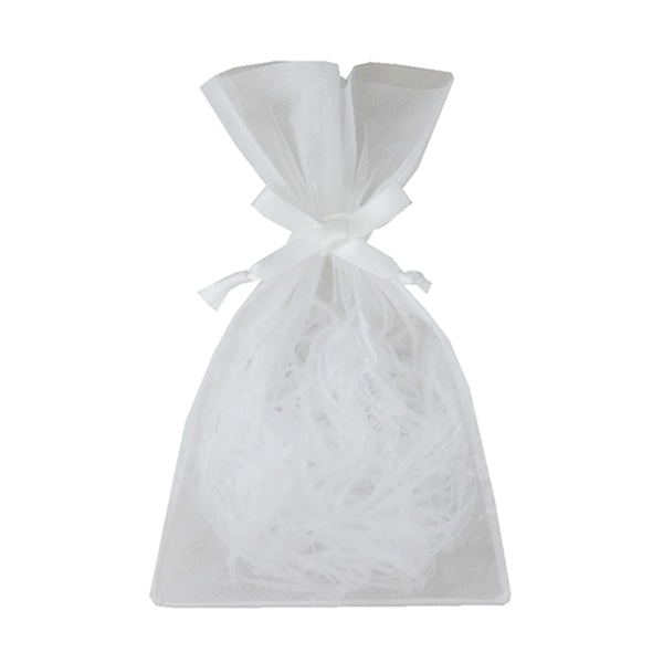 エーワン 不織布平袋 デュオ巾着 S3 白 LS0703AB00 20枚/束（ご注文単位1束）【直送品】