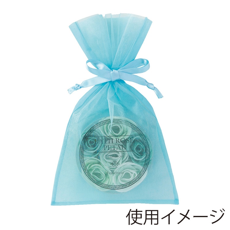 エーワン 不織布平袋 デュオ巾着 S3 ライトブルー LS0703AE00 20枚/束(ご注文単位1束)【直送品】