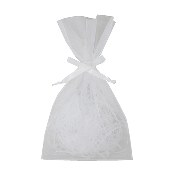 エーワン 不織布平袋 デュオ巾着 S4 白 LS0704AB00 20枚/束（ご注文単位1束）【直送品】