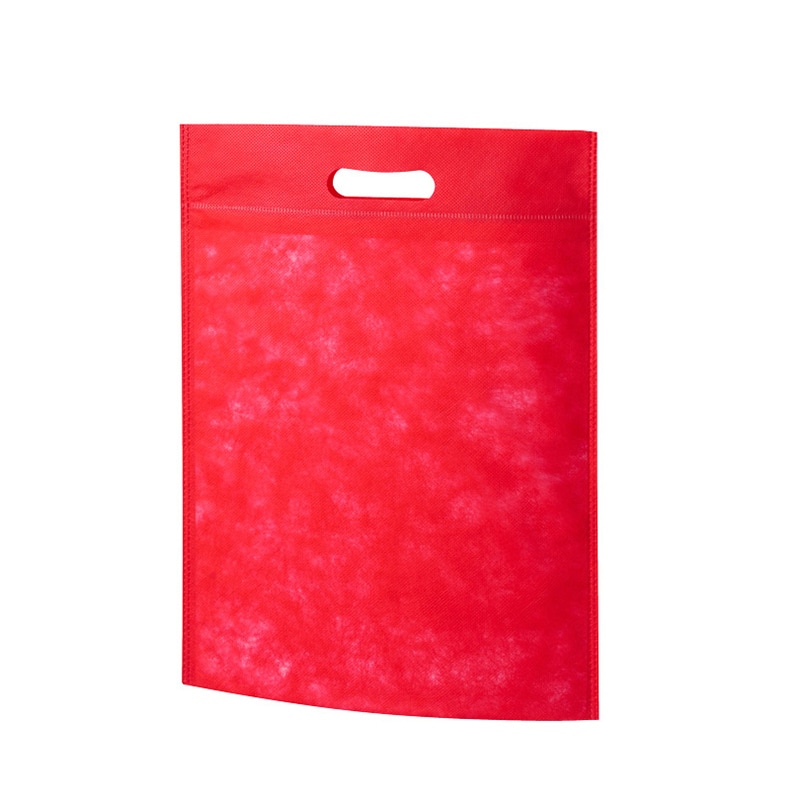 エーワン 不織布袋 アドバッグ40 小判抜き A4 赤 LC0911AL00 100枚/束（ご注文単位4束）【直送品】