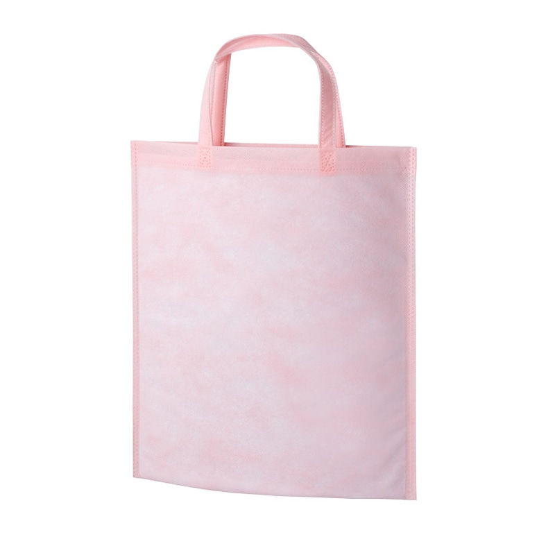 エーワン 不織布袋 アドバッグ40 持ち手付き A4 ライトピンク LC0920NI00 100枚/束（ご注文単位4束）【直送品】