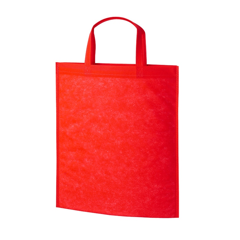 エーワン 不織布袋 アドバッグ40 持ち手付き A4 赤 LC0920NL00 100枚/束（ご注文単位4束）【直送品】