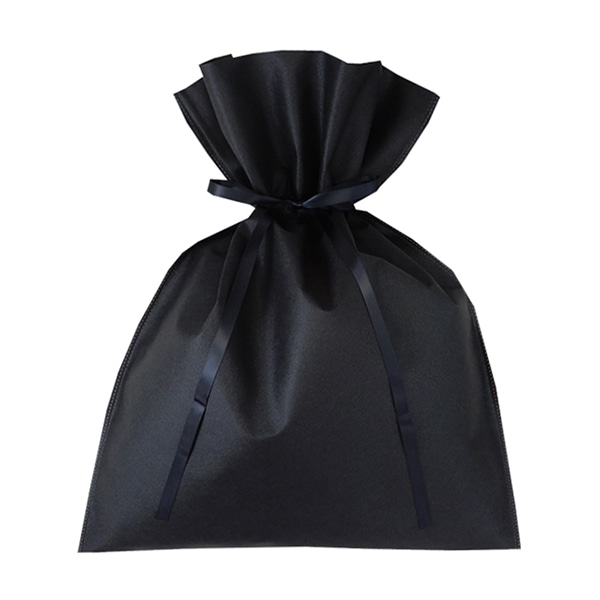 >エーワン 不織布袋 ギフトバッグ L 黒 LC0962AB00 100枚/束(ご注文単位1束)【直送品】