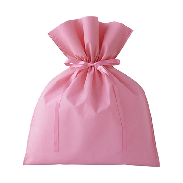 エーワン 不織布袋 ギフトバッグ L ピンク LC0962AQ00 100枚/束(ご注文単位1束)【直送品】