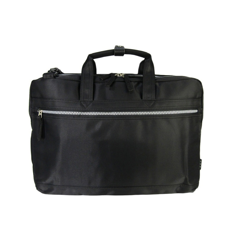 優美社 2WAY　ビジネスバッグ  3844　クロ×シルバー 1個（ご注文単位1個）【直送品】