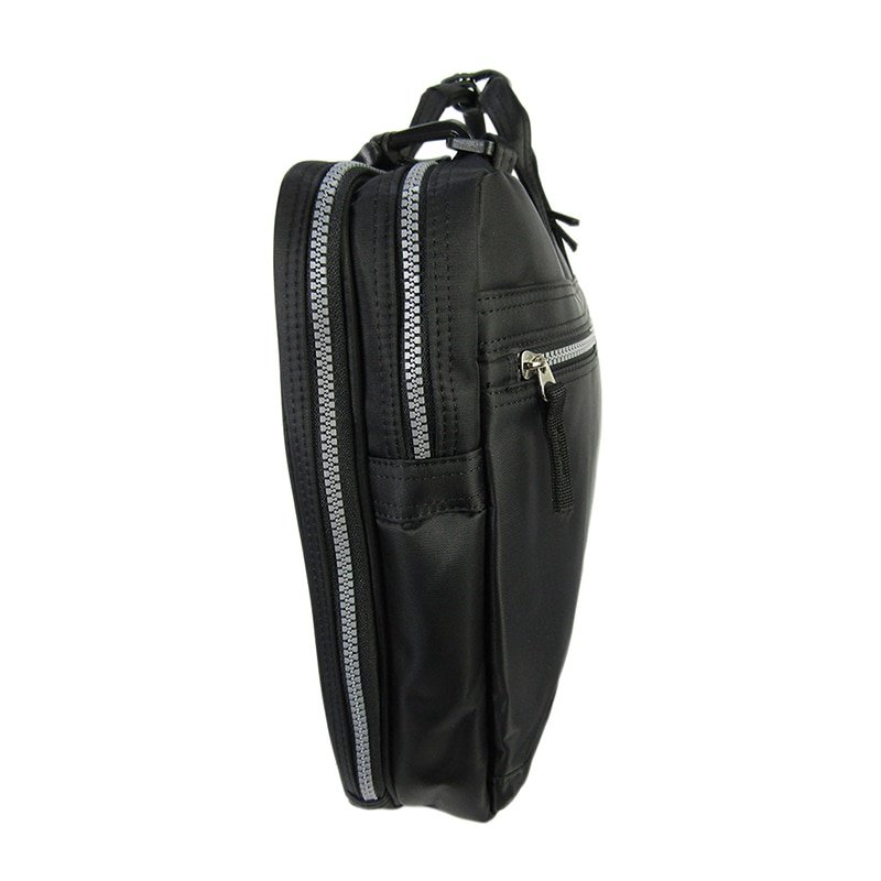 優美社 2WAY　ビジネスバッグ  3844　クロ×シルバー 1個（ご注文単位1個）【直送品】